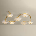 Vintage Gold Leaf Kune Close-To-Ceiling 68.75" by Corbett Lighting