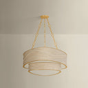 Vintage Gold Leaf Kiso Chandelier 34.5" by Corbett Lighting, view 5