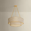 Vintage Gold Leaf Kiso Chandelier 34.5" by Corbett Lighting, view 2