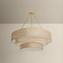Vintage Gold Leaf Kiso Chandelier 51.5" by Corbett Lighting, view 3