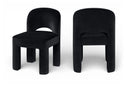 Celine Velvet Performance Fabric Upholstered Dining Chair - Black