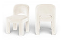 Celine Velvet Performance Fabric Upholstered Dining Chair - Cream