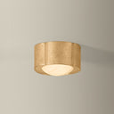 Vintage Gold Leaf Teka Flush Mount 6" by Corbett Lighting, view 2