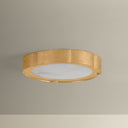 Vintage Gold Leaf Teka Flush Mount 15" by Corbett Lighting, view 4