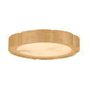 Vintage Gold Leaf Teka Flush Mount 6" by Corbett Lighting, view 4