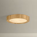 Vintage Gold Leaf Teka Flush Mount 15" by Corbett Lighting, view 3