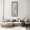 Blooming Coral and Blue| Layered 3 Dimensional Finishes by Oliver Gal, view 4