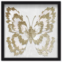 Butterfly Paper Sculpture Gold I | Hand Embellished & Sculptural Gold Leaf Art