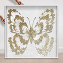 Butterfly Paper Sculpture Gold I | Hand Embellished & Sculptural Gold Leaf Art