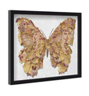Butterfly Paper Sculpture Gold III | Hand Embellished & Sculptural Gold Leaf Art