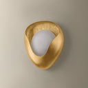 Vintage Gold Leaf Hina Wall Sconce 8.75" by Corbett Lighting, view 4