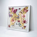 Butterfly Pins Merlot | Hand Embellished & Sculptural Gold Leaf Art by Oliver Gal, view 11