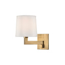 Aged Brass Fairport Wall Sconce 7.5" by Hudson Valley