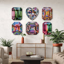 Multi-Color Gemstones | Acrylic Silhouettes
