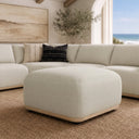Evans - Contemporary Off-White Fabric Modular Sectional Sofa-6-Piece Sectional