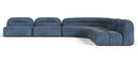 Forman - Modern Blue Fabric Modular Sectional Sofa