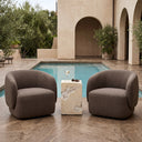 Toubkal - Modern Cream Concrete End Table, view 10