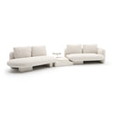 Overlap Left Bumper Sectional Ecru