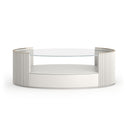Love Oval Cocktail Table - Matte Pearl