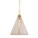 Aged Brass Newbury Pendant 14" by Hudson Valley