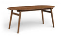 Leesa 71" Solid Wood And Walnut Veneer Dining Table - Brown
