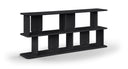 Nexa Solid Wood And Oak Veneer Media Console - Black