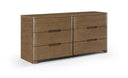 Caswell Oak Veneer And Solid Wood Dresser - Brown