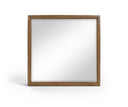 Caswell Oak Veneer And Solid Wood Framed Mirror - Brown