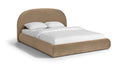 Celine Velvet Upholstered Bed - Beige