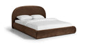 Celine Velvet Upholstered Bed - Brown