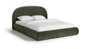 Celine Velvet Upholstered Bed - Green