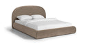 Celine Velvet Upholstered Bed - Taupe