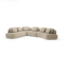 Sasso Sectional - Curved L-Shape, Large - Oatmeal by Caracole, view 2