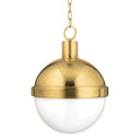 Aged Brass Lambert Pendant 14.5" by Hudson Valley