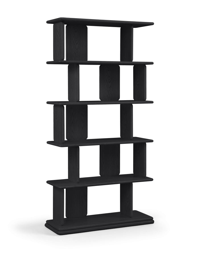 Nexa Solid Wood Bookcase / Shelving - Black