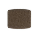 Petit Four Ottoman - Dark Chocolate, Brushed Gold Metal, Fabric 2637-78CC by Caracole, view 3