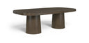 Woodhaven 95.5" Solid Wood And Oak Veneer Dining Table - Brown