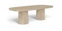 Woodhaven 95.5" Solid Wood And Oak Veneer Dining Table - Natural