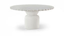 Petalia 60" Concrete Indoor / Outdoor Dining Table - Cream