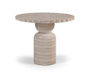 Petalia 36" Concrete Indoor / Outdoor Dining Table - Travertine