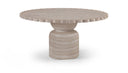 Petalia 60" Concrete Indoor / Outdoor Dining Table - Travertine