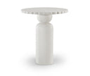 Petalia 36" Concrete Indoor / Outdoor Bar Height Table - Cream