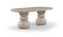 Navo 78.75" Concrete Indoor / Outdoor Dining Table - Travertine
