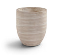Florique 15.75" Indoor / Outdoor Concrete Planter - Travertine