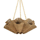 Vintage Gold Leaf Hayworth Chandelier 30.25" by Hudson Valley