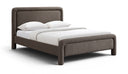 Baylor Fabric With Interwoven Chenille Upholstered Bed - Brown