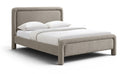 Baylor Fabric With Interwoven Chenille Upholstered Bed - Taupe