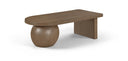 Solum Ash Wood And Oak Veneer Coffee Table - Brown