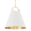 Aged Brass Burnbay Pendant 18.25" by Hudson Valley
