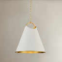 Aged Brass Burnbay Pendant 18.25" by Hudson Valley, view 2